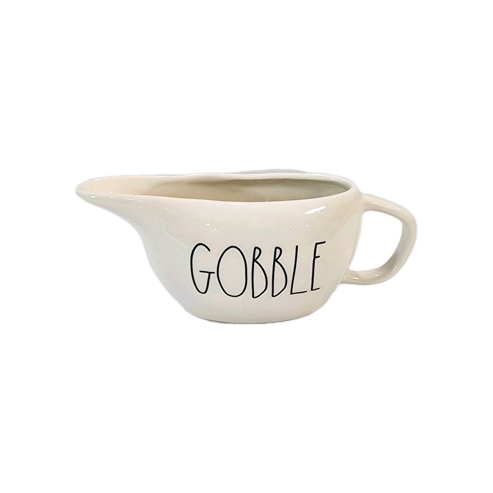 Rae Dunn Gobble Gravy Boat Artisan Collection 189 by Magenta Off White Ceramic